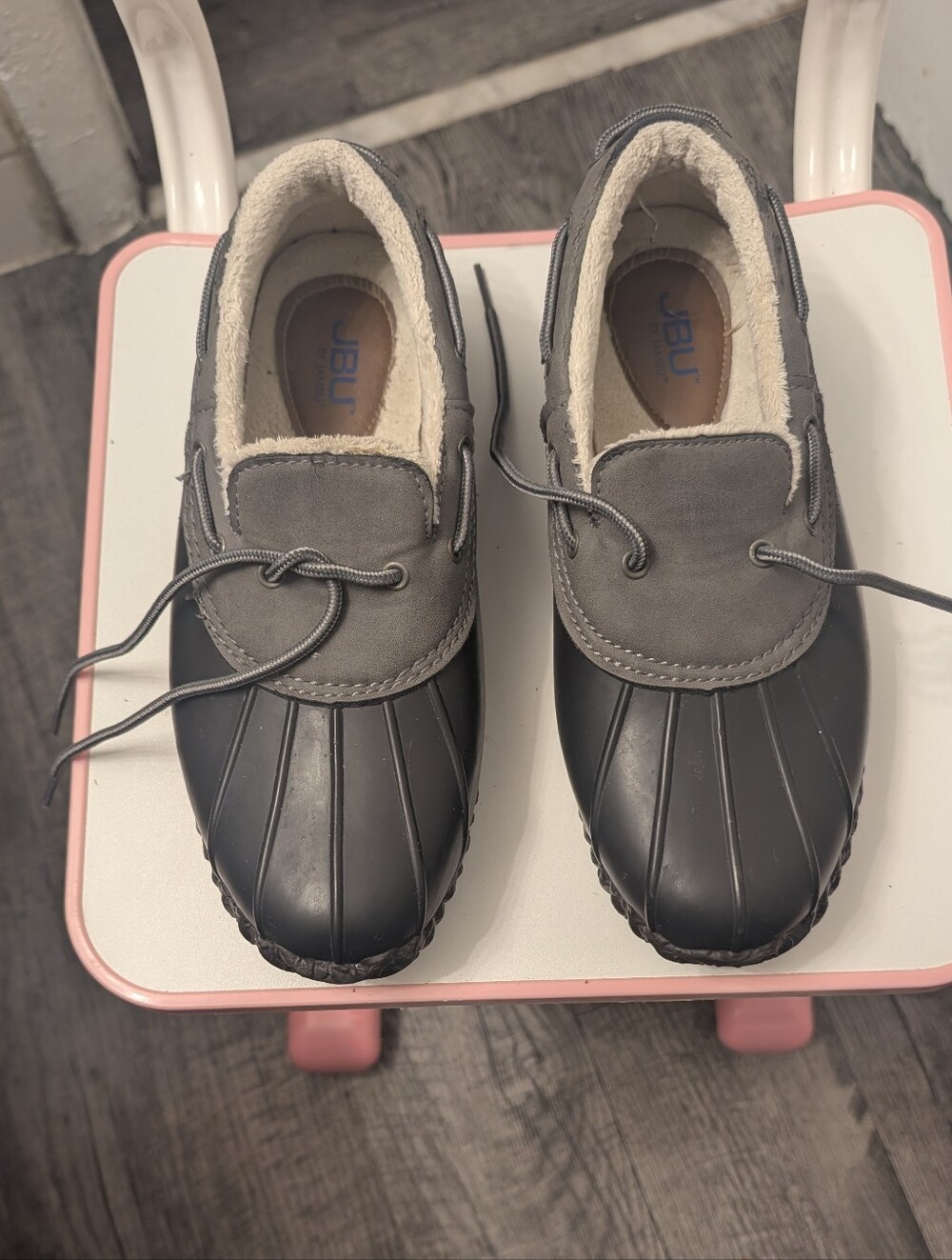 JBU Women's Black Lace-Up Oxfords